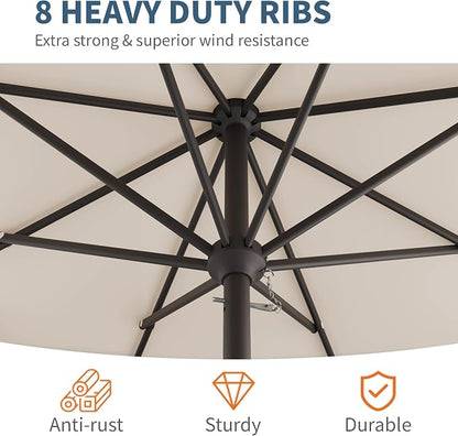 10FT Patio Umbrella, Outdoor Umbrella - Image 4