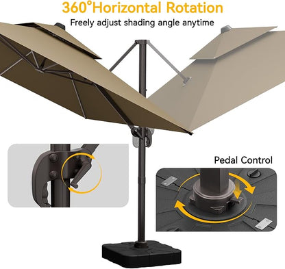 10x13 FT Patio Cantilever Umbrella - Image 4