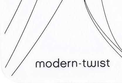 modern-twist 14 x 16 Silicone Placemat, BPA, PVC-Free Table Mat, Dishwasher Safe, Pebbles Print in Black, Pack of 1