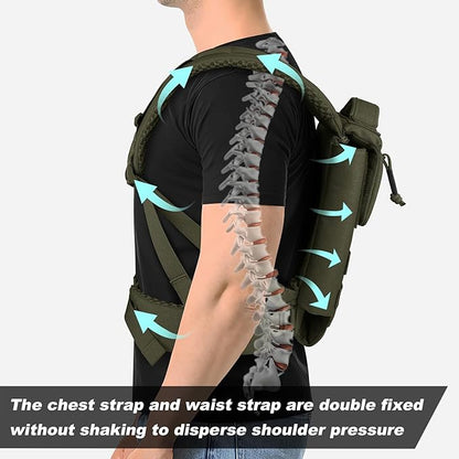 PETAC GEAR Upgraded Weighted Backpack Rucking Backpack for Weight Plates/Honeycomb Breathable fabric/Belt support/Back support platform (max 15lbs capacity) (RG)