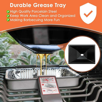 66036 Grease Tray for Weber Genesis II 300 Series Gas Grills (2017 and Newer), Drip Pan Tray for Genesis 2 E-310, Genesis II E-335, S-310 S-320 S-330 Grease Tray for Weber Genesis II Parts