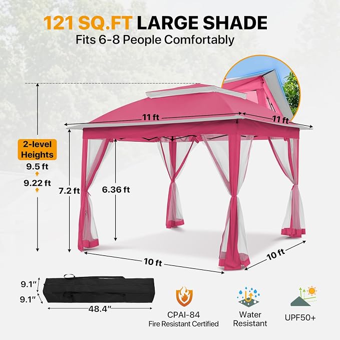 COOS BAY 11x11 Pop Up Gazebo - Image 3