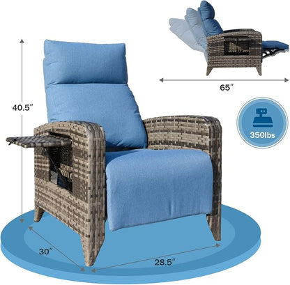 Upgraded Outdoor Recliner Chair, Reclining Patio Chairs - Image 2