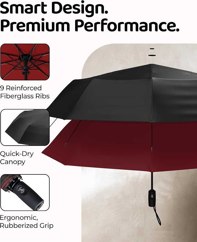 Windproof Travel Umbrella - Image 3