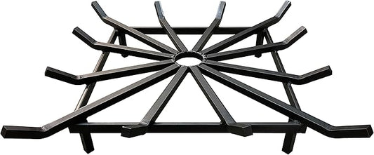 SteelFreak Super Heavy Duty Square Wheel Fire Pit Grate - Made in The USA (32 x 32 Inch)