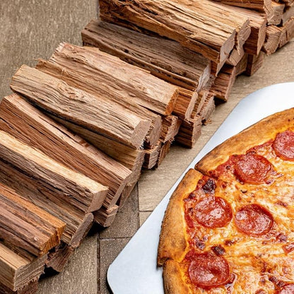 Cutting Edge Firewood 6 Inch Mini Pizza Oven Wood - Ultra Kiln Dried Premium Oak Cooking Wood for Portable Pizza Ovens - Miniature Logs - 50 Pound Box