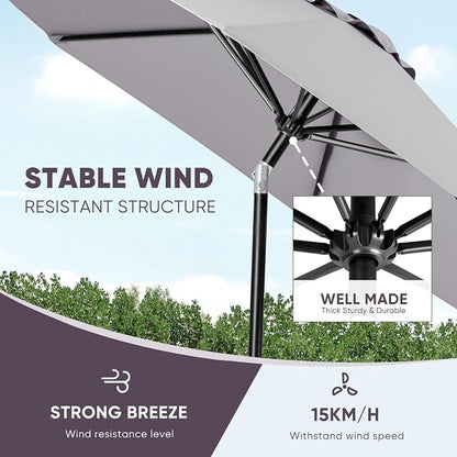Tempera Patio Market Outdoor Table Umbrella - Image 5