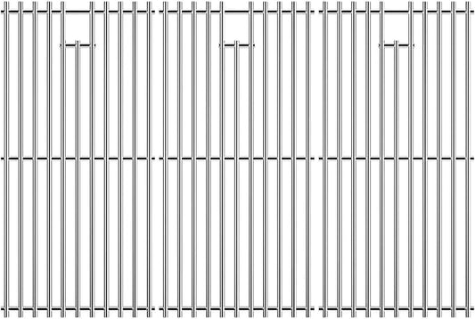 17" Stainless Steel Cooking Grates for Charbroil Commercial Infrared 3 Burner 463355220 463242516 463242515 466242615 463243016, Grill Grates for 463346017 466242616 463367016 463246018, G466-0025-W1A