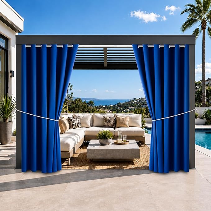 DIVA EN CAMINO DEC Outdoor Patio Curtain Waterproof Darkening Thermal Insulated by DivaenCamino