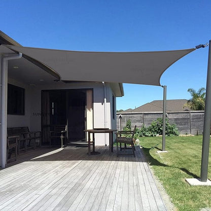 SUNNY GUARD 8' x 12' Rectangle Shade Sail 95% UV Block Outdoor Canopy | Sun by SUNNYGUARD