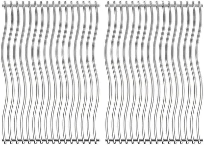 S8C011 Stainless Steel Cooking Grid Grates Replacement for Napoleon Prestige PRO 500, LEX 485 Gas Grill Models, Solid Rods Grill Grates, 17 3/4" x 27 1/2", 2 Pack