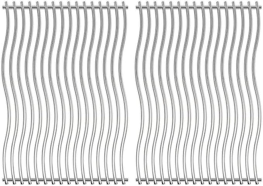 S8C011 Stainless Steel Cooking Grid Grates Replacement for Napoleon Prestige PRO 500, LEX 485 Gas Grill Models, Solid Rods Grill Grates, 17 3/4" x 27 1/2", 2 Pack