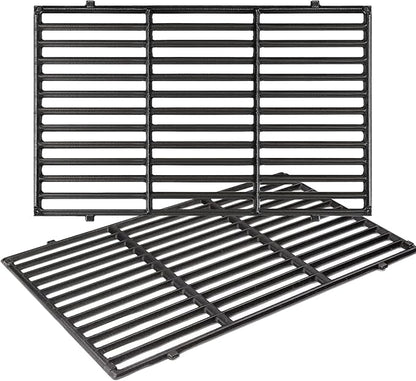 7524 Grill Grates Replacement for Weber Genesis 300 series,Genesis E310 E320 E330 S310 S320 S330 Gas Grill,19.5" x 12.9" Porcelain-Enameled Cast-Iron Cooking Grates for Weber Parts 7524 & 7528,2-Pack