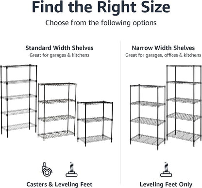 Amazon Basics 4-Shelf Steel Wire Storage Shelves - Image 5