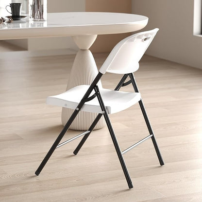 Nazhura 350 Weight Limit Heavy Duty Plastic Folding Chair - Image 5
