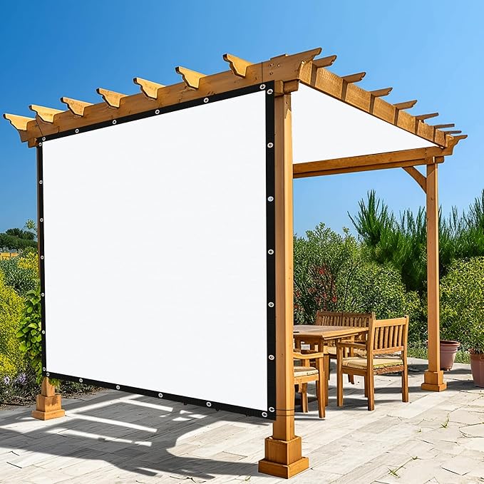 Amagenix 90% Pergola Shade Cover 8' X 12' Sun Shade Cloth by Amagenix