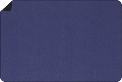 uxcell Silicone Mats for Kitchen Counter, 35.4" x 23.6" Non-Slip Countertop Protector Mat Heat Resistant Coffee Mat Waterproof Table Placemat, Dark Blue