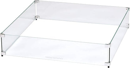 Celestial 29.5" x 29.5" x 6" Wind Guard, fits Celestial 24” Square Fire Pit Burner Pans