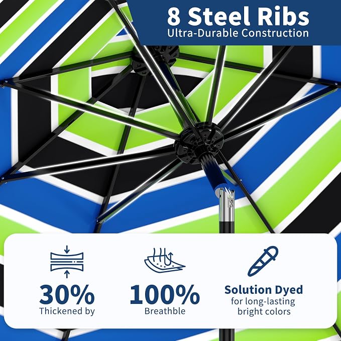 9FT Patio Umbrella Outdoor - Image 7