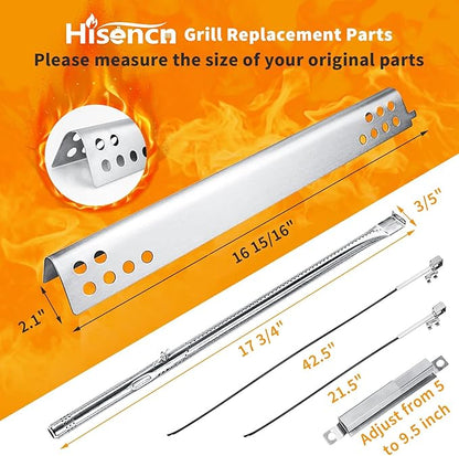 Grill Replacement Parts for Charbroil Performance 2 Burner 463625217, 463673517, 463625219, 463673519, 4 Burner Parts for Char-Broil 463673617, 463673619, 463673017, 463673019, 304 Stainless Steel