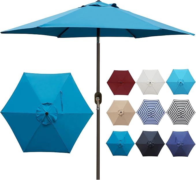 7.5 ft Patio Umbrella, Yard Umbrella, Outdoor Market Umbrella - Image 4