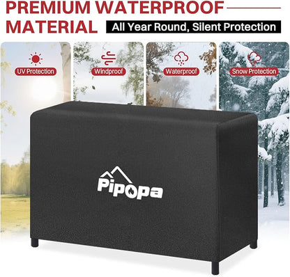 2 Burner Propane Camp Stove | 150,000 BTU Gas Burners | Side Shelves | Windscreen | Waterproof Cover | Detachable Legs | Ideal for Camping Backyard Outdoor Cooking