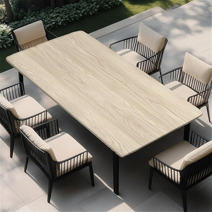 Rectangle Table Cloth Cover Waterproof Elastic Fitted Polyester Fitted Tablecloths for 4 Foot Tables for Indoor,Picnic, Camping, Outdoor （48" x 30"，Wood Grain）