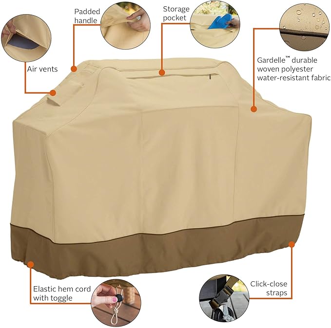 Classic Accessories Veranda Water-Resistant 72 Inch BBQ Grill Cover