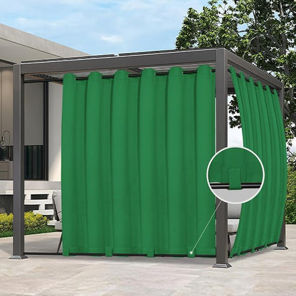 Easy-Going Outdoor Curtains for Patio 1 Panel, 110x96 inch, Weatherproof by Easy-Going