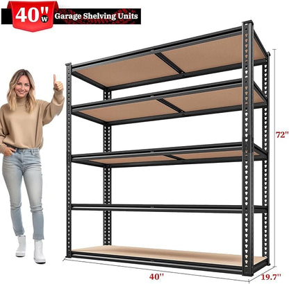 REIBII 40" W Storage Shelves Load 2500Lbs - Image 2