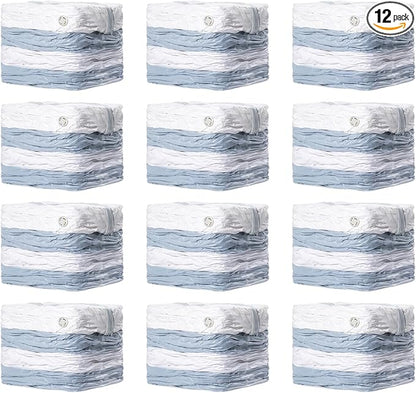 TAILI 12 Pack Vacuum Storage Bags, Jumbo Cube 31x40x15 Inch, Extra Large Vacuum Seale Bags for Comforters Blankets, Bedding, Clothing, Space Saver Closet Organization, Clear