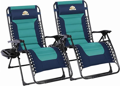 Colegence Oversized Padded Zero Gravity Chairs, 0-170° lock, removable side by ColegenceOutdoor