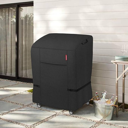 Porch Shield 34W x 24D x 46H inch Premium Gas Grill Cover Up to 32 inch, Waterproof and Fade Resistant 600D BBQ Covers for Weber, Brinkmann, Char-Broil and More, Black
