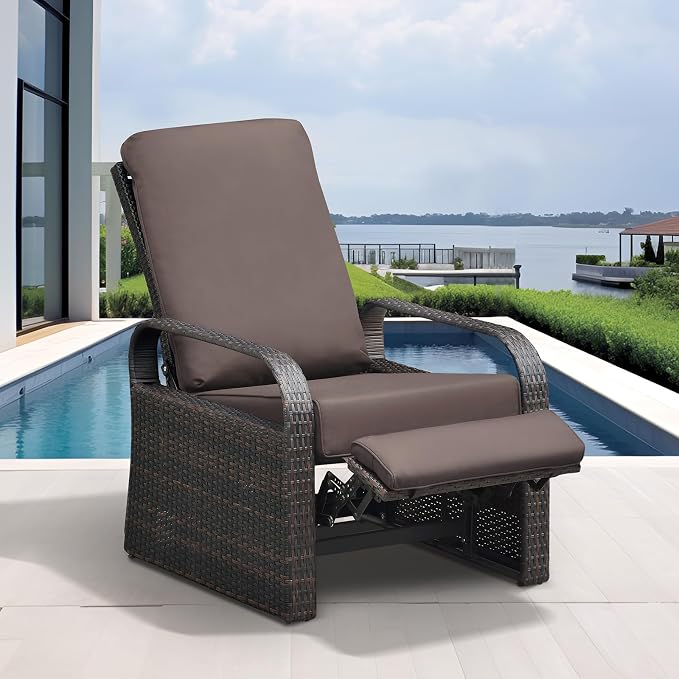 Outdoor Recliner, Outdoor Wicker Recliner Chair by ATRARTTOREAL
