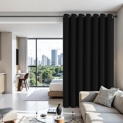 Joydeco Blackout Patio Sliding Door Curtains, Privacy Room Divider Curtains | - Image 3