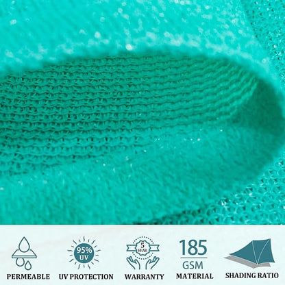 Shade&Beyond 4'x4' Sun Shade Sail Canopy Rectangle, UV Block Breathable Curved - Image 3