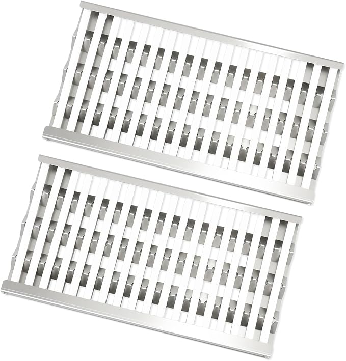 18 5/8" Stainless Steel Grill Heat Plates Shield Flame Tamer Ceramic Rods Radiant Tray for DCS Grill Parts Replacement for 27DBR, 27DBQR, 36EBQAR, 48DBQ, BGA27-BQ, BGB36-BQARL, BGA48-BQARL