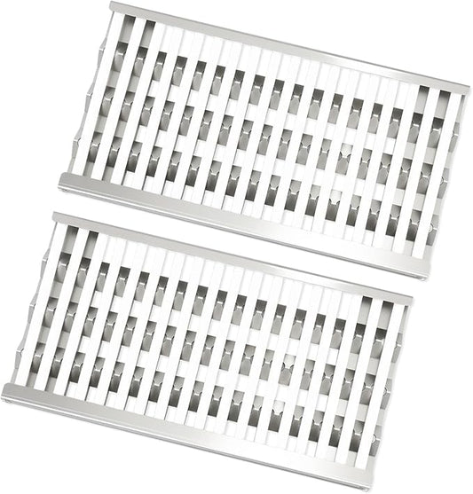 18 5/8" Stainless Steel Grill Heat Plates Shield Flame Tamer Ceramic Rods Radiant Tray for DCS Grill Parts Replacement for 27DBR, 27DBQR, 36EBQAR, 48DBQ, BGA27-BQ, BGB36-BQARL, BGA48-BQARL
