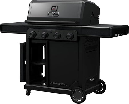 Charbroil Pro Series with Amplifire Infrared Technology 4-Burner Propane Gas Grill and Griddle Cabinet, Black - 463279224