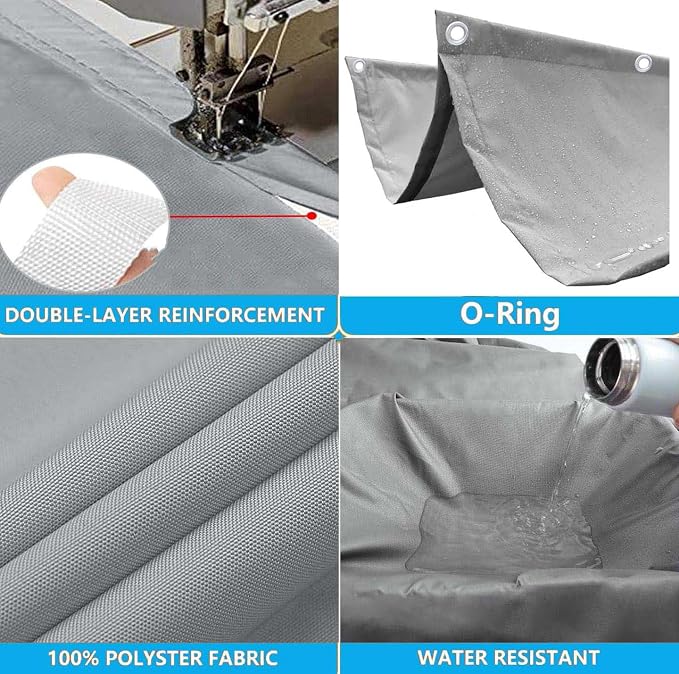 Retractable Waterproof Wave Awning Cover 10' x 18' - Image 3