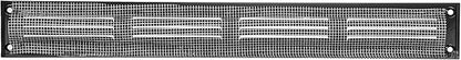 Repa Market Air Vent Cover 16x2 Inch (Outer Dimensions) Black Galvanized Steel Louvered Grill Cover with Mesh Screen/Wall or Ceiling Vent/HVAC Register for Indoor and Outdoor Ventilation