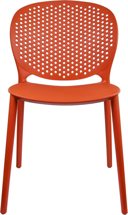 2xhome Set of 3 Patio Dining Chairs | Modern Stackable Outdoor Pool Side Chair - Image 8