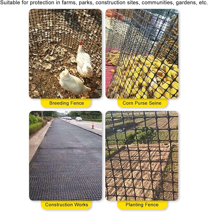 Plastic Garden Fence Animal Barrier,3.28 x 66 FT Heavy Duty Hard Plastic Mesh Fencing,Reusable Safety Temporary Fence Roll with Zip Ties,Snow Fence for Pool Deer Rabbit Chicken Dog Poultry-Green