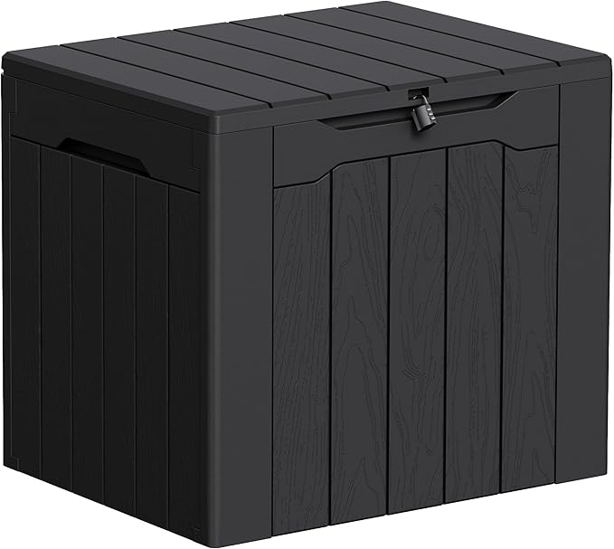 Greesum 33 Gallon Resin Deck Box All Weather Outdoor Storage Boxes, Outdoor Toys by BuynowfromGreesum