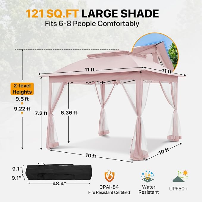 COOS BAY 11x11 Pop Up Gazebo - Image 3