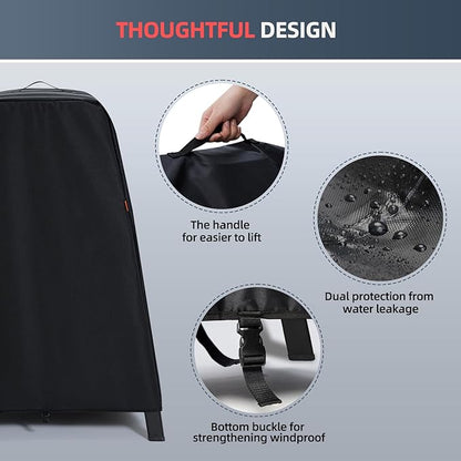 Waterproof Cover for Ninja Woodfire Outdoor Grill & Smoker and for Artisan Pizza Oven on Ninja XSKUNSTAND Stand, Outdoor Grill Accessories for Models OG700/800/900/OO100/MO200 Series (Cover Only)