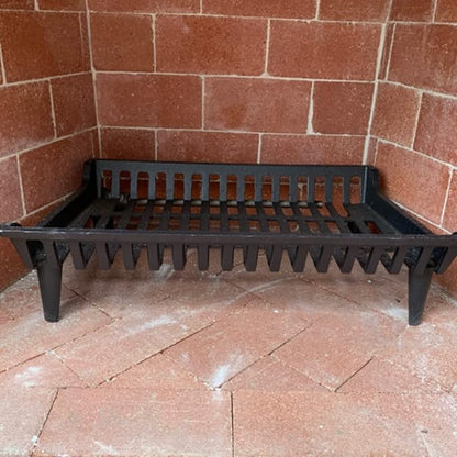 Fireplace Grate 27 inch Heavy Duty, Cast Iron Fire Grate - 27" W x 15" D x 7" H