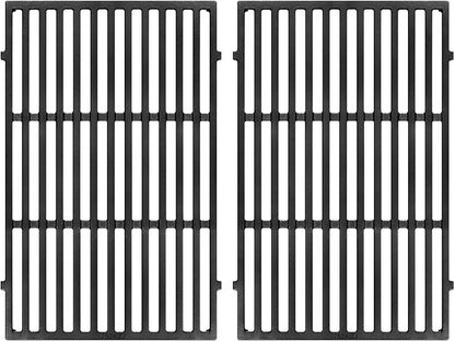 GGC 19.5" Grill Grates for Weber Genesis 300 Series, 7524/7528 Grill Parts Replacement for Weber E-310, E-320, E-330, S-310, S-320, S330, EP-310, EP-320, EP-330, 2 PCS Cast Iron Cooking Grid