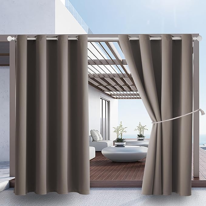 Waterproof Outdoor Curtain W105 x L84 by DivaenCamino