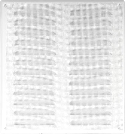 Repa Market 10" x 11" White Steel Vent Cover – Wall & Ceiling Air Return Grille with Mesh Screen – HVAC Intake & Exhaust Register – Durable Metal Duct Cover for Indoor or Outdoor Ventilation Systems